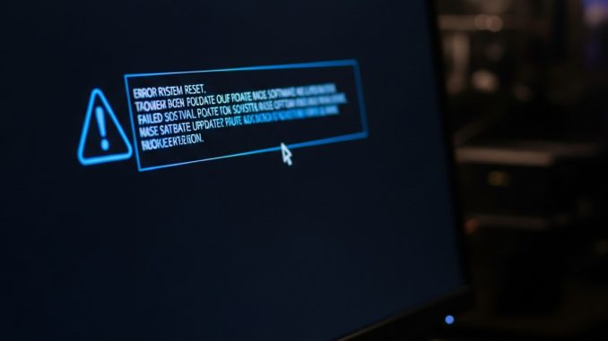 error al restablecer mi pc