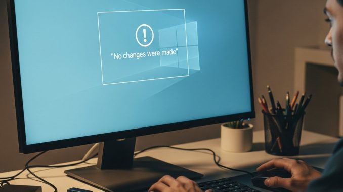 no-se-realizaron-cambios-error-pc no changes were made error pc